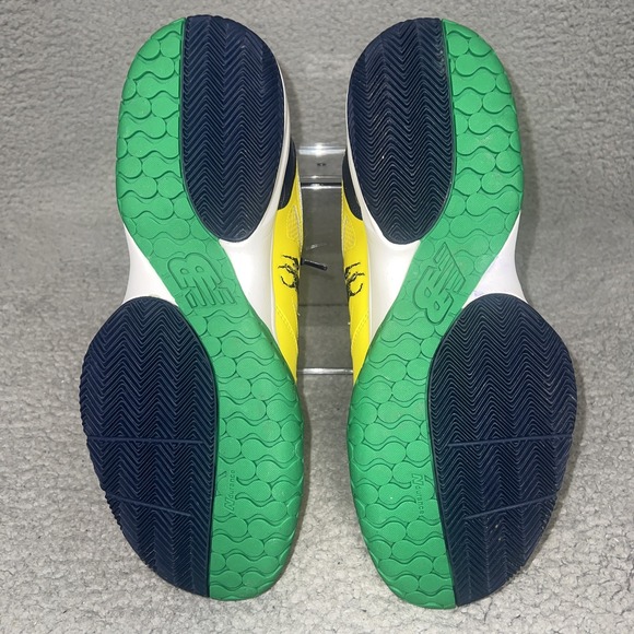 New Balance 696 x Polo Ralph Lauren Sneakers Men's Sz 12 Yellow Tennis Shoes - Picture 7 of 8